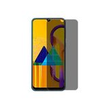 Case 4U Samsung Galaxy M30S Hayalet Ekran Koruyucu Gizli 5D Tam Kaplayan Privacy Kırılmaz Cam Siyah