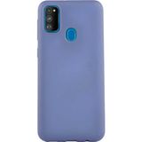 Case 4U Samsung Galaxy M30S Kılıf Klasik Mat Renkli Yumuşak Premier Silikon Lacivert