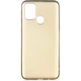 Case 4U Samsung Galaxy M31 Kılıf Klasik Mat Renkli Yumuşak Premier Silikon Gold - Altın