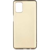 Case 4U Samsung Galaxy M31S Kılıf Klasik Mat Renkli Yumuşak Premier Silikon Gold
