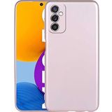 Case 4U Samsung Galaxy M52 Uyumlu Kılıf Klasik Mat Renkli Yumuşak Premier Silikon Rose Gold