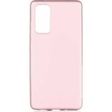 Case 4U Samsung Galaxy S20 FE Kılıf Klasik Mat Renkli Yumuşak Premier Silikon Rose Gold