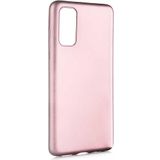 Case 4U Samsung Galaxy S20 Kılıf Klasik Mat Renkli Yumuşak Premier Silikon Rose Gold