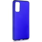 Case 4U Samsung Galaxy S20 Kılıf Klasik Mat Renkli Yumuşak Premier Silikon Saks Mavi