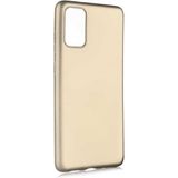 Case 4U Samsung Galaxy S20 Plus Kılıf Klasik Mat Renkli Yumuşak Premier Silikon Gold - Altın