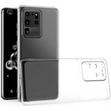 Case 4U Samsung Galaxy S20 Ultra Kılıf Kamera Korumalı Yumuşak Şeffaf Ince Süper Silikon