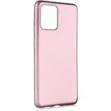 Case 4U Samsung Galaxy S20 Ultra Kılıf Klasik Mat Renkli Yumuşak Premier Silikon Rose Gold