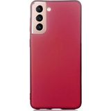 Case 4U Samsung Galaxy S21 Plus Uyumlu Kılıf Klasik Mat Renkli Yumuşak Premier Silikon Altın