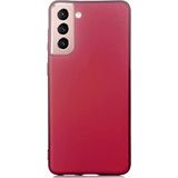 Case 4U Samsung Galaxy S21 Plus Uyumlu Kılıf Klasik Mat Renkli Yumuşak Premier Silikon Koyu Mor