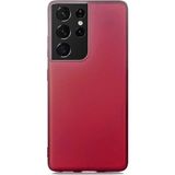 Case 4U Samsung Galaxy S21 Ultra Uyumlu Kılıf Klasik Mat Renkli Yumuşak Premier Silikon Koyu Mor