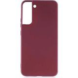 Case 4U Samsung Galaxy S22 Plus Uyumlu Kılıf Klasik Mat Renkli Yumuşak Premier Silikon Mürdüm