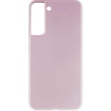 Case 4U Samsung Galaxy S22 Plus Uyumlu Kılıf Klasik Mat Renkli Yumuşak Premier Silikon Rose Gold