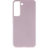 Case 4U Samsung Galaxy S22 Uyumlu Kılıf Klasik Mat Renkli Yumuşak Premier Silikon Rose Gold