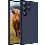 Case 4U Samsung Galaxy S23 Ultra Uyumlu Kılıf Kamera Korumalı Içi Kadife Logosuz Mara Lansman Silinebilir Kılıf Lacivert