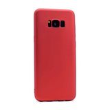 Case 4U Samsung Galaxy S8 Plus Kılıf Klasik Mat Renkli Yumuşak Premier Silikon Kırmızı
