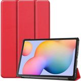 Case 4U Samsung Galaxy Tab A7 Lite T225 T220 Kılıf Smart Cover Katlanabilir Standlı Tablet Akıllı Kapak - Kırmızı