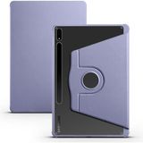 Case 4u Samsung Galaxy Tab S8 Plus SM-X800 Tablet Kılıf Termik Kalem Bölmeli Dönebilen Standlı Pu Deri Arkası Yumuşak Silikon 360 Tam Koruma Lavanta Grisi