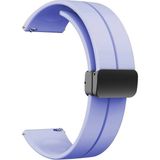 Case 4U Samsung Galaxy Watch 3 41MM Metal Tokalı Kordon Kayış Bileklik Silikon Krd-84 Lila