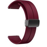 Case 4U Samsung Galaxy Watch 3 41MM Metal Tokalı Kordon Kayış Bileklik Silikon Krd-84 Mürdüm