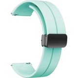 Case 4U Samsung Galaxy Watch 3 45MM Metal Tokalı Kordon Kayış Bileklik Silikon Krd-84 Açık Yeşil