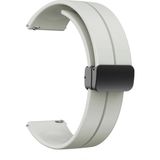 Case 4U Samsung Galaxy Watch 3 45MM Metal Tokalı Kordon Kayış Bileklik Silikon Krd-84 Starlight