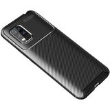Case 4U Xiaomi Mi 10 Lite Kılıf Rugged Armor Karbon Desenli Lüx Negro Silikon Arka Kapak Siyah