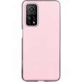 Case 4U Xiaomi Mi 10T Kılıf Klasik Mat Renkli Yumuşak Premier Silikon Rose Gold