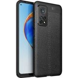 Case 4U Xiaomi Mi 10T Kılıf Rugan Armor Deri Görünümlü Yüksek Kalite Silikon Niss Siyah