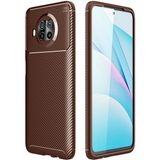 Case 4U Xiaomi Mi 10T Lite 5G Kılıf Rugged Armor Karbon Desenli Lüx Negro Silikon Arka Kapak Kahverengi