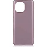 Case 4U Xiaomi Mi 11 Kılıf Klasik Mat Renkli Yumuşak Premier Silikon Rose Gold