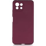 Case 4U Xiaomi Mi 11 Lite Kılıf Klasik Mat Renkli Yumuşak Premier Silikon Mürdüm