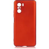 Case 4U Xiaomi Mi 11i Kılıf Klasik Mat Renkli Yumuşak Premier Silikon Kırmızı