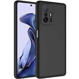 Case 4U Xiaomi Mi 11T 5G Kılıf Kamera Korumalı Içi Kadife Logosuz Mara Lansman Silinebilir Kılıf Siyah