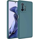 Case 4U Xiaomi Mi 11T Pro 5G Kılıf Kamera Korumalı Içi Kadife Logosuz Mara Lansman Silinebilir Kılıf Koyu Yeşil
