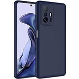 Case 4U Xiaomi Mi 11T Pro 5G Kılıf Kamera Korumalı Içi Kadife Logosuz Mara Lansman Silinebilir Kılıf Lacivert