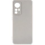 Case 4U Xiaomi Mi 12 Kılıf Klasik Mat Renkli Yumuşak Premier Silikon Altın