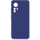 Case 4U Xiaomi Mi 12 Kılıf Klasik Mat Renkli Yumuşak Premier Silikon Lacivert