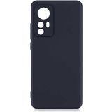 Case 4U Xiaomi Mi 12 Kılıf Klasik Mat Renkli Yumuşak Premier Silikon Siyah