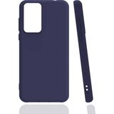 Case 4U Xiaomi Mi 12T / 12T Pro Kılıf Mat Renkli Yumuşak Kalın Sağlam Silikon Kılıf Biye Lacivert - Mi 12T Pro