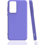 Case 4U Xiaomi Mi 12T / 12T Pro Kılıf Mat Renkli Yumuşak Kalın Sağlam Silikon Kılıf Biye Lila - Mi 12T Pro