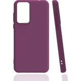 Case 4U Xiaomi Mi 12T / 12T Pro Kılıf Mat Renkli Yumuşak Kalın Sağlam Silikon Kılıf Biye Mor - Mi 12T Pro