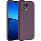 Case 4U Xiaomi Mi 13 Kılıf Kamera Korumalı Içi Kadife Logosuz Mara Lansman Silinebilir Koyu Mor