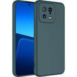 Case 4U Xiaomi Mi 13 Kılıf Kamera Korumalı Içi Kadife Logosuz Mara Lansman Silinebilir Koyu Yeşil