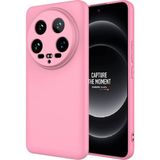 Case 4u Xiaomi Mi 14 Ultra Kılıf Kamera Korumalı Içi Kadife Logosuz Mara Lansman Silinebilir Kılıf Pembe