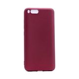 Case 4U Xiaomi Mi 6 Kılıf Klasik Mat Renkli Yumuşak Premier Silikon Bordo