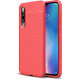 Case 4U Xiaomi Mi 9 Kılıf Rugan Armor Deri Görünümlü Yüksek Kalite Silikon Niss Kırmızı