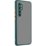 Case 4U Xiaomi Mi ile uyumlu Note 10 Lite Kılıf Kamera Korumalı Mat Renkli Buzlu Hux Silikon Koyu Yeşil HBV00000YDO3N