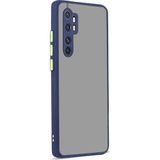 Case 4U Xiaomi Mi ile uyumlu Note 10 Lite Kılıf Kamera Korumalı Mat Renkli Buzlu Hux Silikon Lacivert HBV00000YDO3M