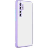 Case 4U Xiaomi Mi ile uyumlu Note 10 Lite Kılıf Kamera Korumalı Mat Renkli Buzlu Hux Silikon Lila HBV00000YDO3L