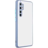 Case 4U Xiaomi Mi ile uyumlu Note 10 Lite Kılıf Kamera Korumalı Mat Renkli Buzlu Hux Silikon Mor HBV00000YDO3K